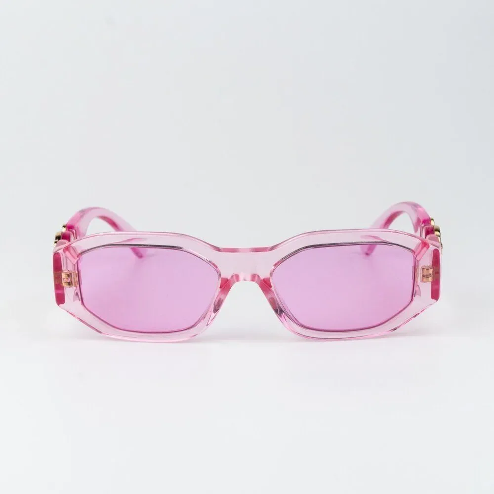 Versace KIDS Sunglasses Transparent Pink Fuchsia Rectangle VK4429U 5370/5